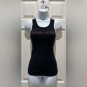 Victoria’s Secret “Very Sexy” Black Ribbed Tank – Size Small